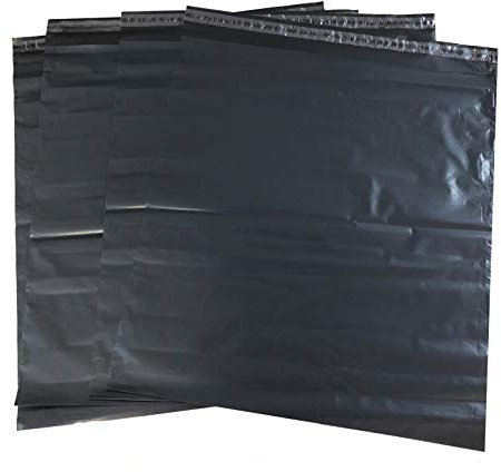 100St. Goodway Folienversandbeutel │ 50 x 60 cm │ Schwarz, Extra Dick, Selbstklebend – Robuste Versandtaschen