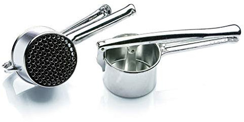 B-BLACK SCHIACCIAPATATE in Alluminio PRESSA Professionale per Patate Multifunzione Preparazione di Pure' MARMELLATA Frutta E Verdura