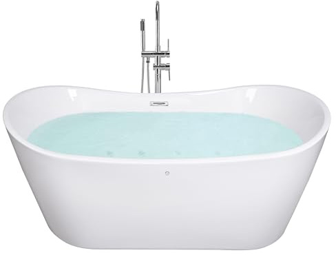 Vasca da bagno freestanding con idromassaggio e LED