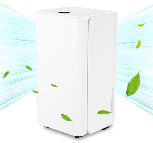 EINFEBEN - Deumidificatore con capacità deumidificante di 16 l in 24 h, per ambienti circa 160 m³ 60 m²), 4 modalità funzionamento, suggerimenti temperatura a i, tubo scarico, funzione timer e