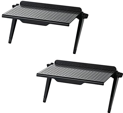 BBAOO Ripiano Superiore per TV, 2 Pezzi, Design Robusto, Supporto per Monitor di Computer Desktop o Televisori, Nero, Minimalista