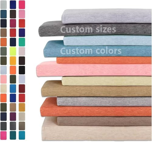 Benutzerdefinierte Bankkissen Bankauflage, erhältlich in Einer Breiten Palette von Farben,Waschbares und abnehmbares rutschfestes Sitzkissen für den Außenbereich, Gartenmöbel, Terrasse, Innenbereich