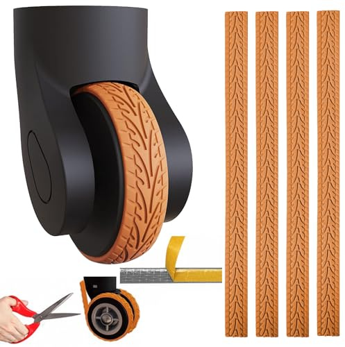 Kakveiai 4 Piezas Protector de Ruedas de Equipaje, Cubierta de Gel de Sílice Antideslizante y Antiruido para Ruedas Giratorias de Maleta