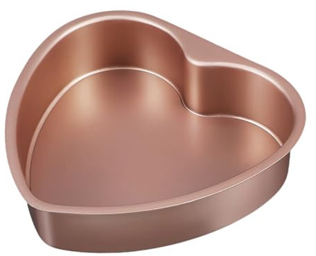 PRETYZOOM Stampo Per Torta A Forma Di Cuore Con Fondo Staccabile Teglia Da Forno Da 6 Pollici Adatta Microonde Per Dessert