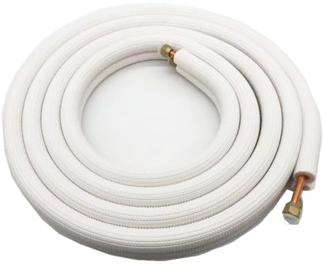 1/4 tum 3/8 tum isolerad rör luftkonditionering montering två par spole delad tub vattenrör 5 meter