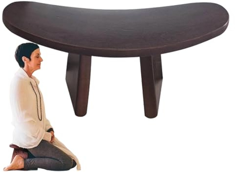 Acunny Bönbänk - ergonomisk meditationspall, mångsidig och bekväm trästol för meditation, bön hemma eller i kyrkan, sittande och praktiska ställningar