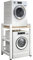 MZBDYYF Kit d'empilage réglable pour lave-linge et sèche-linge à chargement frontal – Support portable avec capacité de 400 kg – Unité de rangement pour lave-linge