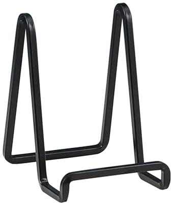 Genérico Soporte para Platos de 15 cm | Expositor De Imágenes Con Caballete | Portarretratos Y Expositor Para Señalética Libros Cuencos Y Decoración De Mesa Para Hogar Y Eventos