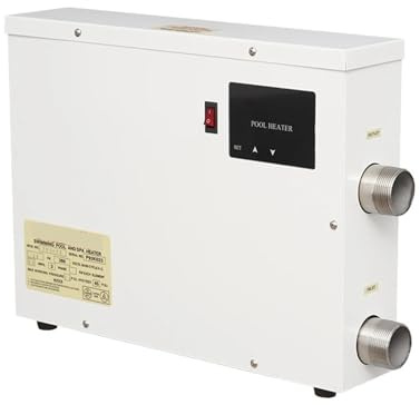 11KW poolvärmare simvärmepump vattentermostat med pekskärm for ovan jord Inground pool spabadkar Effektiv uppvärmning(15KW)