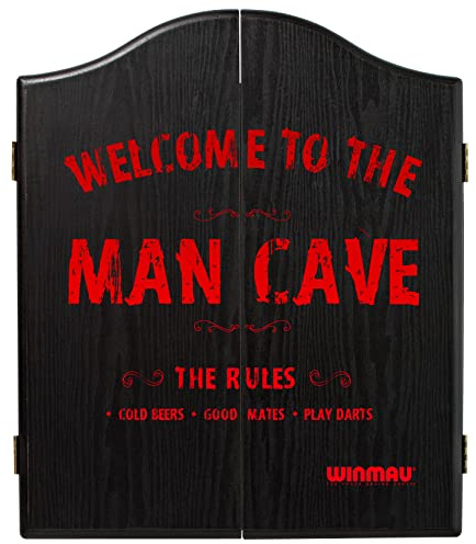 WINMAU Man Cave Deluxe Dartboard Cabinet