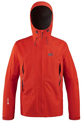 Millet - Grays Peak GTX JKT M - Veste Hardshell Homme - Membrane Gore-Tex Imperméable - Respirante - Approche, Randonnée, Trekking, Lifestyle - Rouge