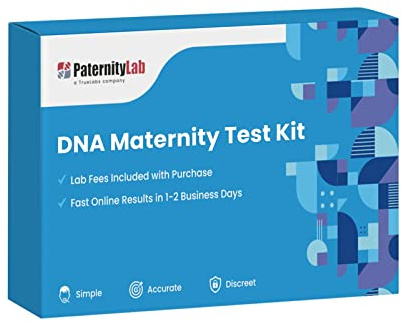 PaternityLab DNA Maternity Test - Lab Fees & Shipping Included - Results in 1-2 Days - At-Home Collection Kit for Mother & Child