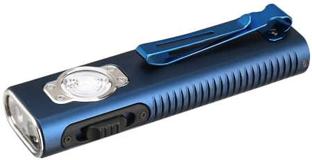 TrustFire Mini X3 Torcia EDC Ricaricabile con Luce Bianca, Inondazione, Fascio UV e Verde - 1050 Lumen Portatile Piatta - Fonti Quadruple per Emergenza