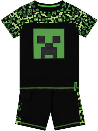 Minecraft Vêtements pour garçons T-Shirt, Shorts et Bermudas Creeper Garçon | T-Shirt Enfant Jeu Garçon