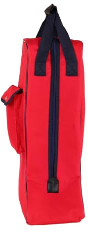 harayaa Bolsa de Bota Larga para Montar, Organizador de Equipo Ecuestre, Tela Oxford, Multifuncional, Gran Capacidad con Asa de Transporte, Rojo, unico