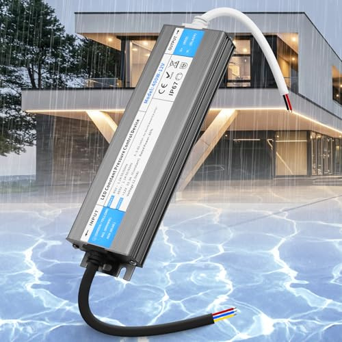 SUCIKORIO LED Trafo 12V 400W Wasserdicht IP67 LED Transformator AC 230V auf DC 12 Volt 33,3A Ultra Dünn Konstante Spannung LEDs Treiber Netzteil 12V Schalt Niedervolttrafo für LEDs Streifen, Außen