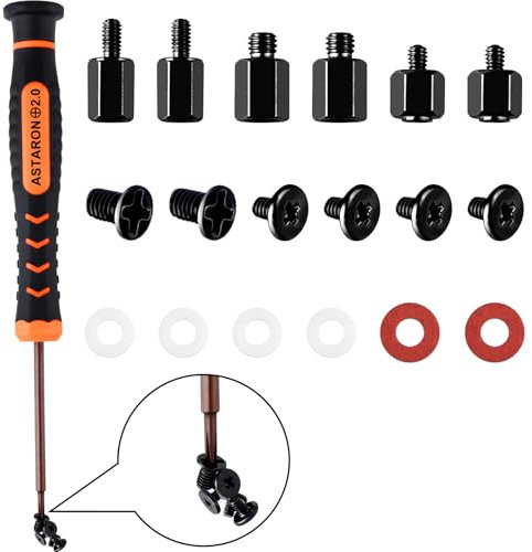 ASTARON Kit de tornillos para SSD M.2, tornillos NVMe M2 para placa base PS5 ASUS MSI Gigabyte NGFF