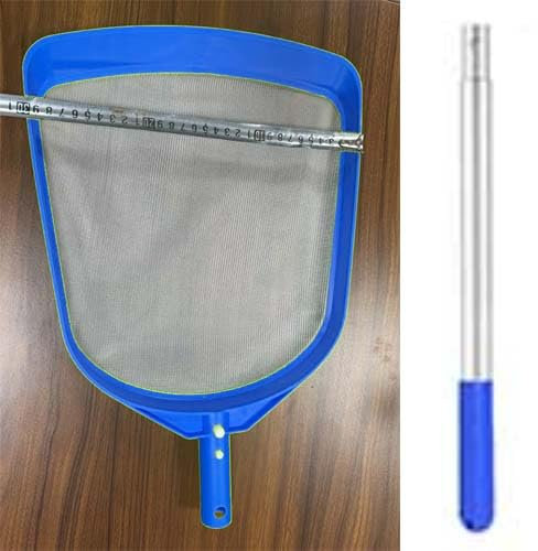 Pool Kescher Feinmaschig 43x30cm, Poolkescher 17cm Tief, Kescher Für Pool Mit Griff, Poolreinigung Käscher Pool Casher Algenkescher Kescher Pool Feinmaschig Teichkescher Für Schwimmbad Whirlpool Teich