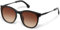 kunchu Sonnenbrille-Damen-Groß-Brillert-Frauen-Retro-Square -Trendy- Klassisch-UV400-Schutz-Ultraleicht-Runde Schwarz Braun