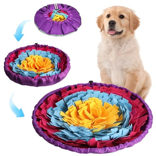ZHABAYEN Snuffle Mat for Dogs, Washable Dog Stimulation Toys, Enrichment Puzzle Toys for Dogs Large Medium Puppies