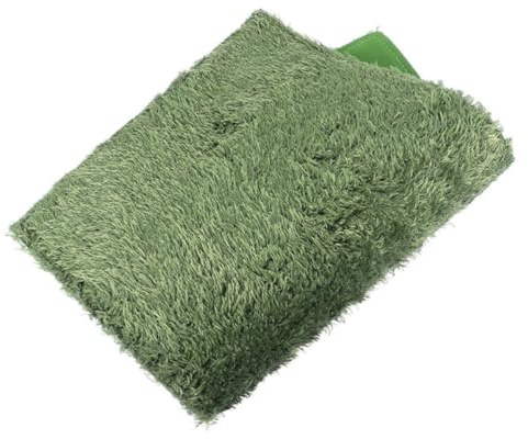 LIGIGWASH Alfombra de Reptiles para Terrario de Mascotas, Musgo Artificial Verde de Algodón, Transpirable y Recortable para Terrarios de Reptiles