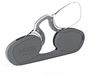 Nooz Optics Gafas de lectura sin brazo unisex - Gafas finas y ligeras para mujeres y hombres con funda compacta - Disponibles en varios niveles de dioptrías y colores, Rectangulares