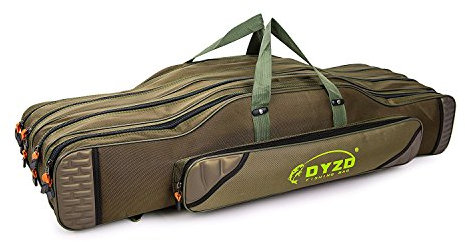 TentHome Allround Rutentasche Rutenfutteral Angeltasche Anglertasche Angelkoffer 2-4 Fächer Verschiedene Längen 80cm, 4 Kammer