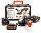WORX WX803 Akku Winkelschleifer 20V -leicht mit Hilfsgriff - Leerlaufdrehzahl 8600/min - Scheibendurchmesser 125mm - Scheibewechsel ohne extra Werkzeug - mit 2 Akkus (2,0 & 4,0 Ah), Ladegerät & Koffer