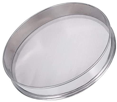 Sieb Feinmaschig-Edelstahl, Mehlsieb Küchensieben, Riddler Pollen Sieb-Mehl Micron Shaker-Mesh Sieben mit 150 Mesh, Edelstahl Fein Mehl Sieben für Reis, Getreide, Bohnen, Obst und Gemüse