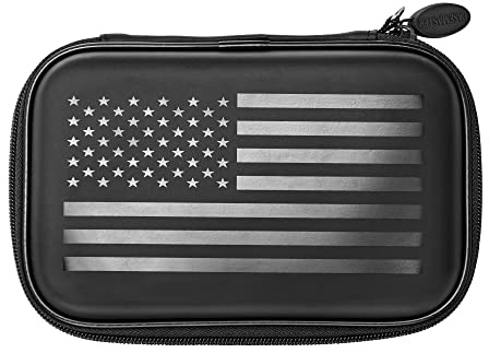 Casemaster American Flag Sentinel Hard Case Holds 6 Soft/Steel Tip & Accessories