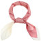 Jeffdad Foulard en Soie de Style Rétro avec Motif Floral - Élégant Accessoire Cheveux pour Femme (Rose)