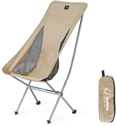 Naturehike Campingstol bärbar hopfällbar stol ultralätt hopfällbar stol med bärväska, lätt fiskstol, snabb demontering och montering, för camping picknick