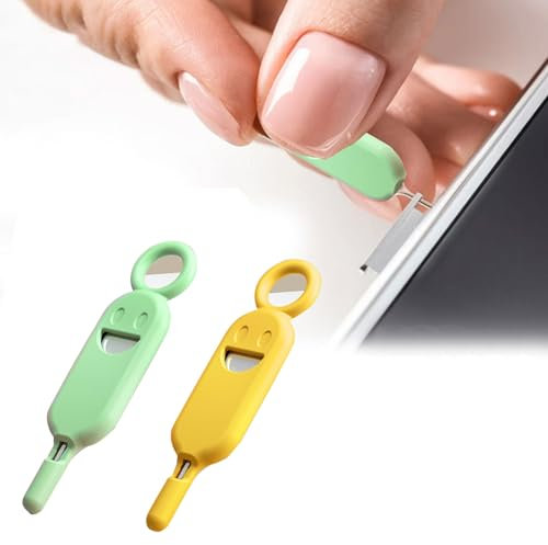 Doukesh Extractor de Tarjeta SIM,Herramienta de Extracción de Tarjetas SIM,Pin de Eyector de Bandeja de Tarjeta SIM,Herramientas de Agujas de Expulsión de Bandeja de Tarjeta SIM,2 Piezas