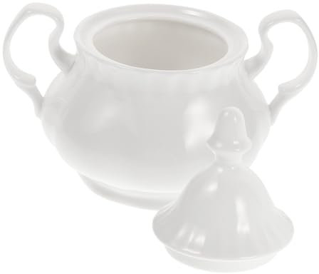 ASumPio Zuccheriera Bollitore Teiera Contenitore per Farina Zuccheriera Caffettiera A Cialde tè caffè Barattoli per Zucchero Lattiera in Ceramica Contenitore per Condimenti da Cu,