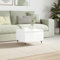 Lauuoeriau Home & Garden,Furniture-Coffee Table High Gloss White 50x46x35cm Engineered Wood