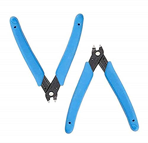 XLKJ 2 Pcs Alicates de Corte Diagonal, Mini Alicate de Corte para Impresora 3D, Cortador de Cable Alambre Ligero, Cortador de Alambre de Corte Diagonal