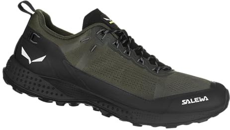 Salewa Men's Pedroc Air Lightweight Breathable Trekking & Hiking Shoe - Dark Olive/Black - 9