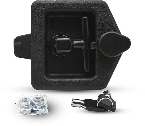 DOJA Barcelona | Serratura Camion | 1 Pz | Serrature Antifurto Rimorchio | 124x120x60mm | Plastica | Chiusura di Sicurezza | Maniglia Cassetta Camion, Blocco Porta Furgone