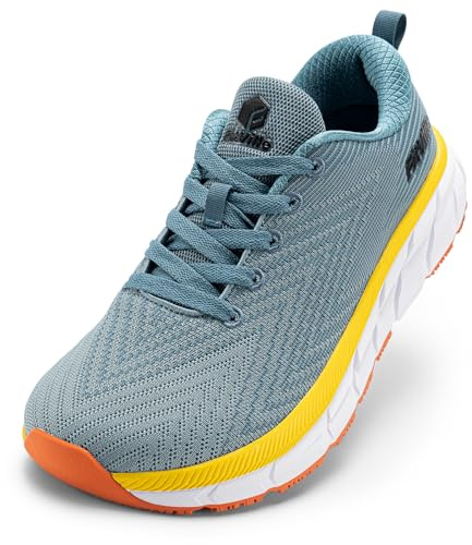FitVille Zapatillas Running Hombre Extra Anchas Sneakers Ligeros Deportivas Respirable Zapato Caminar para Interior Exterior