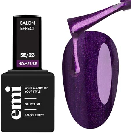 EMI Salon Effect Indigo Plum HEMA free gel polish long-lasting color home use UV/LED/CCFL lamp 9 ml