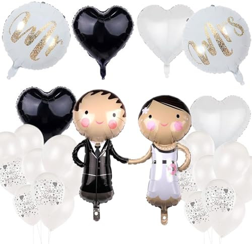 Set Palloncini Matrimonio, Decorazioni per Sposi, Palloncini Elio per Matrimonio
