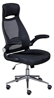 Inter Link - Drehstuhl - Bürostuhl - Chefsessel - Höhenverstellbar - mit gembremsten Rollen - mit 2 höhenverstellbaren Armlehnen - bis ca.120 kg - XL Tecwork - schwarz