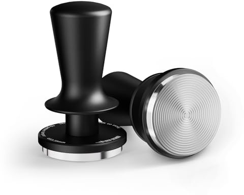 MHW-3BOMBER 54mm Espresso Tamper, 53.35mm Double Spring Coffee Loaded Tamper Tool, Compatible with 53mm/54mm Breville Portafilter, Self Leveling Espresso Hand Tampers, Espresso Accessories,T6000-OS