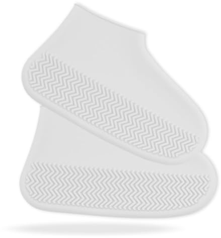 regenfüßlinge, Männer Frauen faltbar regenfüßlinge, weiß regenfüßlinge, wiederverwendbar.