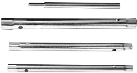 Jiakalamo Monobloc Tap Spanner Set, 4PCS Box Spanner Set with Tomm Bar, 8-9 10-11 12-13mm Metric Tap Spanners Set,Tubular Box Spanners
