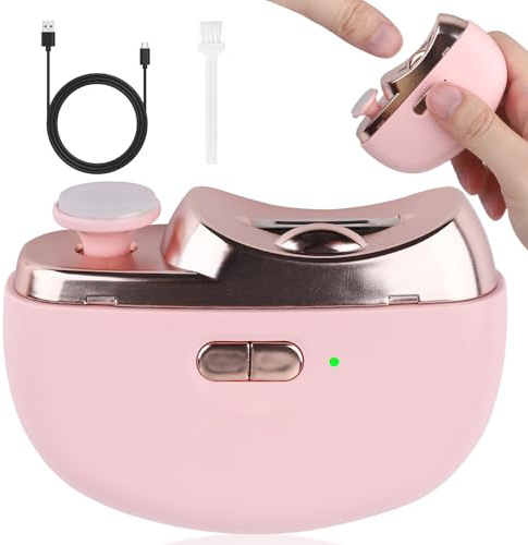 Belkid Upgraded Electric Nail Clipper, 3 in 1 Automatic Nail Trimmer and Polisher with LED Light & Clip Storage,USB Rechargeable - 2 Speeds Electric Nail File for Baby, Adults, Seniors