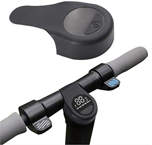 Yungeln Scooter Silikonhülle kompatibel für Segway Ninebot KickScooter ES1 ES2 ES3 ES4 LED Anzeige wasserdicht transparente Weiche Silikon - schwarz
