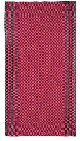 WESTCRAFT Hochwertige Grubentücher - Grubentuch Halbleinen 50 x 100 cm kariert, Verschiedene Designs Geschirrtücher, Küchentücher, Geschirr-Handtuch 51 Prozent Leinen 49 Prozent Baumwolle (Schwarz)