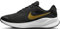 NIKE Revolution 7, Sneaker Mujer, Black Metallic Gold White Dk Smoke Grey, 38.5 EU