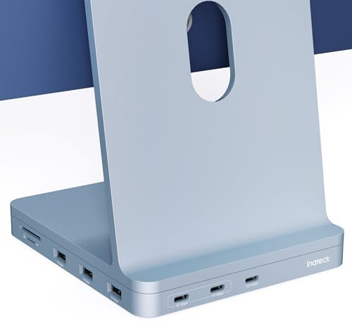 Inateck USB C Hub für iMac, Dockingstation Kompatibel mit iMac 24 Zoll 2021/2023, USB 3.2 Gen 2, 8-in-1 Aluminium USB Hub mit NVMe SSD Gehäuse, USB C 10 Gbit/s und SD/TF Kartenleser, DK2001